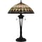 Quoizel Tiffany Table Lamp Tiffany 2 Lights Matte Black TF16143MBK - alternate 4